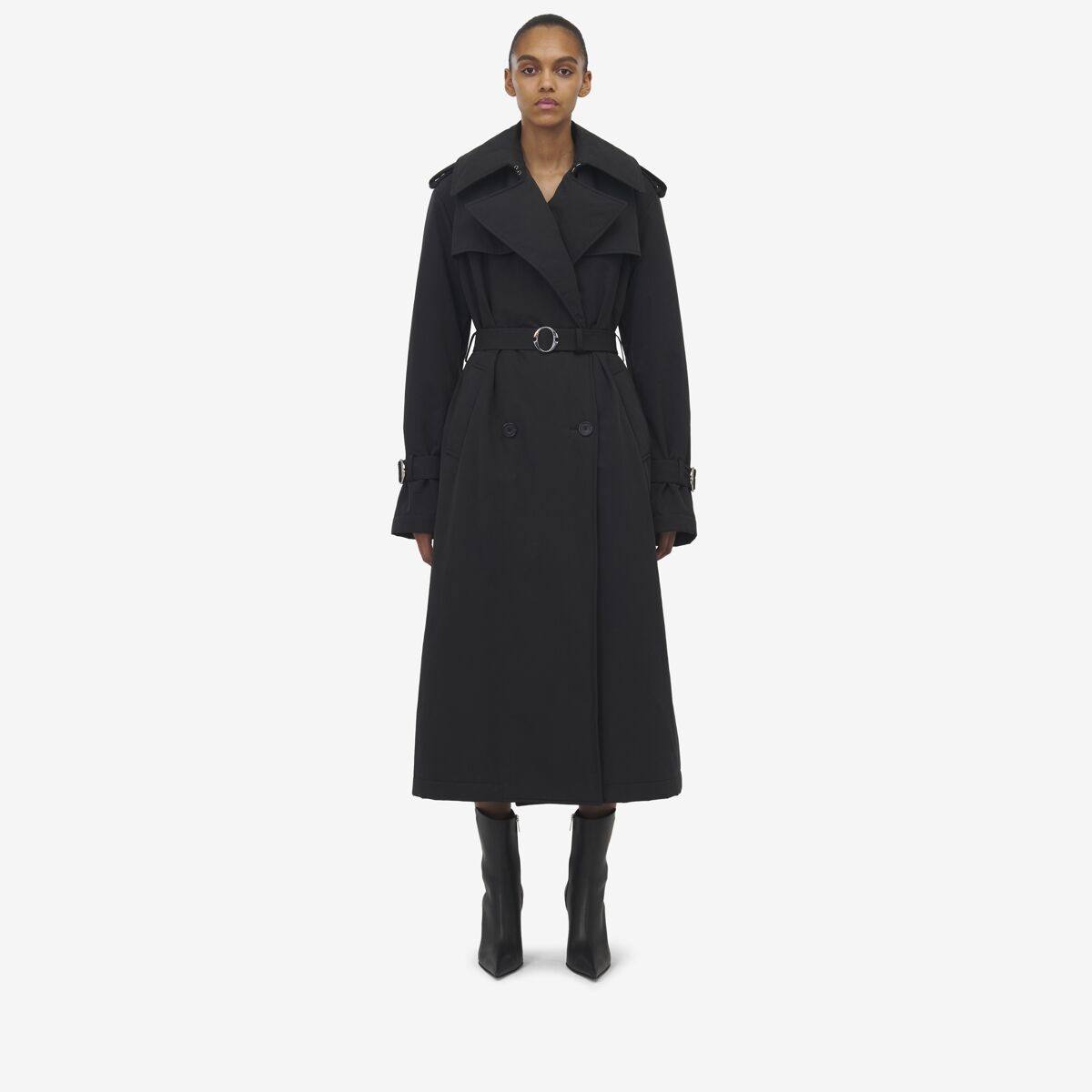 ALEXANDER MCQUEEN - Double-breasted Trench Coat - Item 808007QFAA